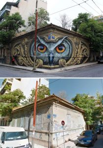 Wisdom Listens, Street Art In Athens, Greece