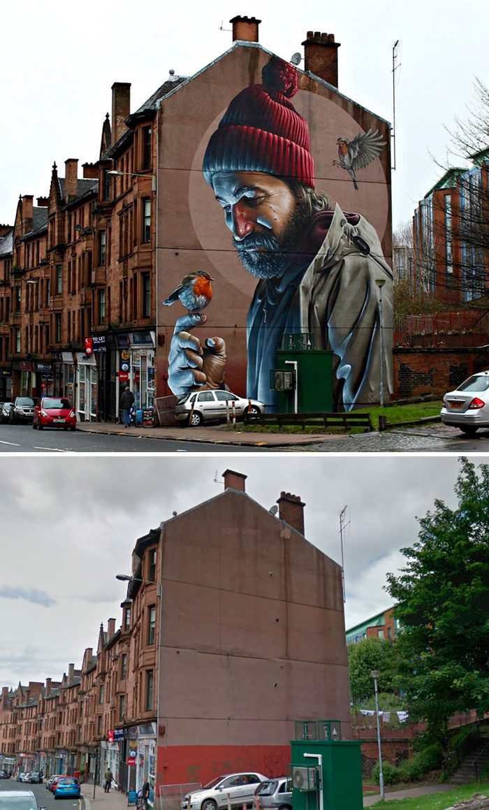 Photorealistic Mural, Glasgow, Scotland